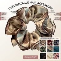 Nouvelle coiffe coréenne vintage en tissu, élégante, personnalisée, en satin, élastique, faite à la main, pour femme, usage quotidien décontracté