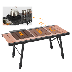 Hàn Quốc Hot Bán ngoài trời lưu trữ di động có thể gập lại đi lắp ráp nhôm igt bảng BBQ cắm trại nướng bảng - Product Image 3
