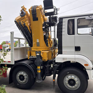 Camión Shacman 8x4 de 38 Toneladas, Plataforma Baja de 25 Toneladas, Grúa Articulada con Rampas Traseras y Chasis Reforzado, Precio de Fábrica - Product Image 4