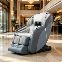 Silla de Masaje de Lujo Zero Gravity 4D Shiatsu, Silla Reclinable Eléctrica de Masaje Corporal Completo con Masaje de Pies