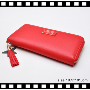 Promotional Cheap Wallet Lady <strong>Purse</strong> <strong>Zip</strong> Around Women Wallets <strong>With</strong> Tassels - Product Image 2