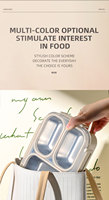 Auslaufsicherer BPA-freier Mikrowellengeeigneter Edelstahl Meal Prep Behälter 3-Fach Bento-Box mit Sicherheitsverschluss für Büro und Schule