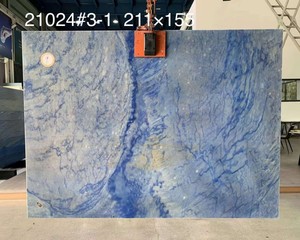 Brazil sang trọng tự nhiên quartzit slab đánh bóng Azul macauba <span class=keywords><strong>quartzite</strong></span> slab cho bảng Top trang trí nội thất - Product Image 2