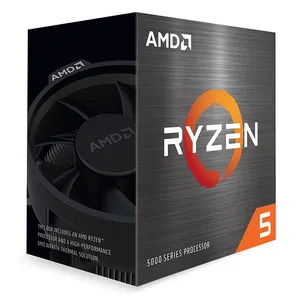 AMD — processeur graphique Ryzen 5 5500, modèle AM4, fréquence 3200 MHz, 6 cœurs, Radeon Vega, prise en charge de carte mère