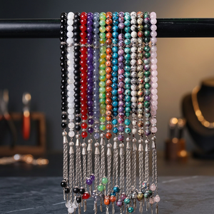 อัญมณีธรรมชาติมุสลิม tasbih ของ33 BDS หินธรรมชาติสำหรับจิตวิญญาณความสงบสุขและ tranquality - Product Image 3