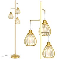 Moderne luxe américain rustique antique industriel arbre Design LED lampadaire E26 Base fer pour salon chambre bureau hôtel