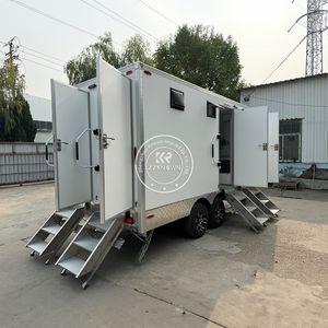 Restroom Trailer Easy Clearance High Quality Camping Container for Outdoor Use Portable Toilet With Water Tank - Product Image 1