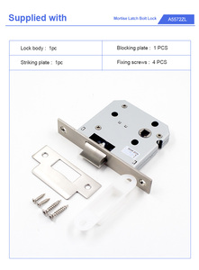 A55zl bền chống trộm chống cháy đánh giá Lỗ mộng khóa với chìa khóa cho bên ngoài lửa và khói cửa ra vào - Product Image 3