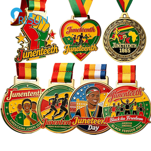 Medallón Personalizado del Día de la Libertad y la Emancipación (Juneteenth) para Afroamericanos, con Diseño Liberal y Herencia Africana - Product Image 1