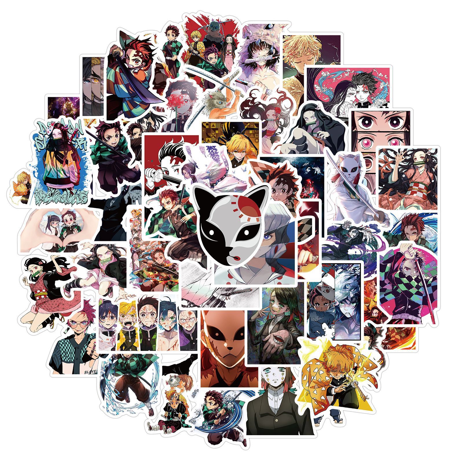 50 autocollants Demon Slayer-02
