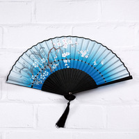 Éventail pliant en bambou fait main de style chinois, motif floral rose rétro, accessoire portable pour la danse et les mariages