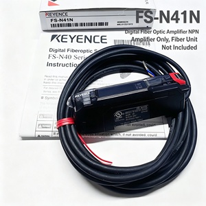 Amplificador de Sensor de Fibra Digital FS-N41N con Salida NPN, Unidad Principal Serie FS-N40, Tipo de Cable - Product Image 1