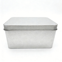 Boîte en étain rectangulaire personnalisée pour l'emballage de bonbons, biscuits, chocolats, avec impression personnalisée, sans danger pour les aliments, échantillon gratuit