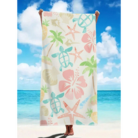 Serviette de plage rectangulaire en microfibre à séchage rapide, écologique, avec logo personnalisé, imprimé animalier, pour usage extérieur, toutes saisons, adulte