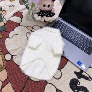 Pulls pour animaux de compagnie automne-hiver : Teddy, Bichon, Pomeranian, <span class=keywords><strong>Yorkshire</strong></span>, Maltese, Chat, <span class=keywords><strong>Chien</strong></span>, Vison, Chaud, Papillon, Style français - Product Image 5