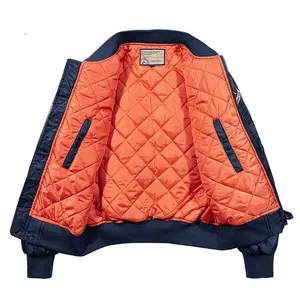 Bomber jacket OEM Design personalizzato di alta qualità patch logo nylon impermeabile ma 1 volo bomber giacca da uomo