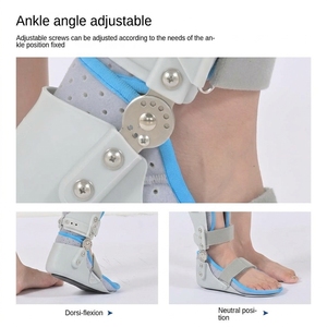 Orthèse légère et ventilée pour genou, <span class=keywords><strong>cheville</strong></span> et pied, avec articulation de <span class=keywords><strong>cheville</strong></span> réglable et support de jambe articulé pour la récupération après un traumatisme - Product Image 5