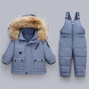 Vestes d'hiver pour enfants tendance 2022, salopettes chaudes pour filles en bas âge, manteaux en duvet pour bébés garçons de 0 à 4 <span class=keywords><strong>ans</strong></span>, ensemble de vêtements en duvet pour enfants -30 - Product Image 3