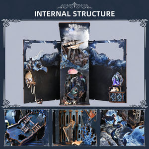 Kit de Coin Lecture Minicity, Maison de Poupée Miniature DIY, Décor de Bibliothèque Artisanat - Le Chant des Sirènes - Product Image 4