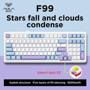 Teclado Mecánico AULA F99PRO, Inalámbrico de 2.4GHz, Triple Modo, Ergonómico, USB, para Juegos - Product Image 2