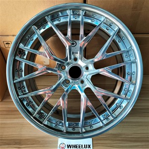 Ruedas <span class=keywords><strong>de</strong></span> dos colores <span class=keywords><strong>de</strong></span> 2 piezas, diseño <span class=keywords><strong>de</strong></span> moda, ruedas <span class=keywords><strong>de</strong></span> coche forjadas para BMW M3 Nissan GTR Chevrolet Corvette C6 C8 Z06 - Product Image 3