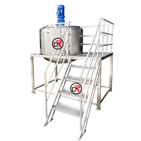 Machine automatique de fabrication de savon liquide Mélangeur en acier inoxydable émulsification homogénéisateur réservoir de mélange pour yaourt lait mayonnaise