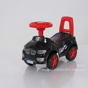 Ride On Car For Kids 2 To 4 Years <b>Plastic</b> Push Walker Toy Car Unisex Red With Black Handle And Steering <b>Wheel</b> - Product Image 4