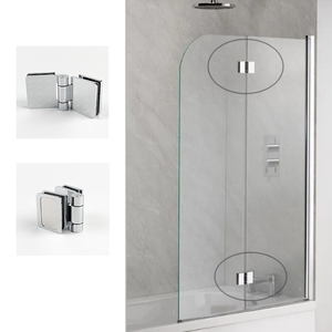 Système <span class=keywords><strong>de</strong></span> porte <span class=keywords><strong>de</strong></span> <span class=keywords><strong>douche</strong></span> pliante à 180 degrés en verre pour cabine <span class=keywords><strong>de</strong></span> <span class=keywords><strong>douche</strong></span> intérieure <span class=keywords><strong>de</strong></span> <span class=keywords><strong>baignoire</strong></span> domestique - Product Image 5