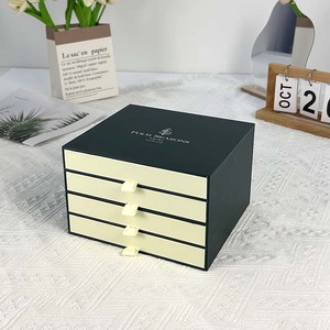 Caja de Regalo de Cartón Rígido con Tapa Deslizante y Logotipo Personalizado, Caja Pequeña con Cinta para Joyería, Velas, Cosméticos, con Grabado - Product Image 2
