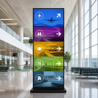 Schermo LED per Poster, Display Pubblicitario Digitale da 86 Pollici Ultra Sottile, Totem LED per Negozi