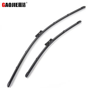 Compatible con Volkswagen Tiguan MK2 2017-2023: Juego de 3 escobillas limpiaparabrisas delanteras sin marco - Product Image 3