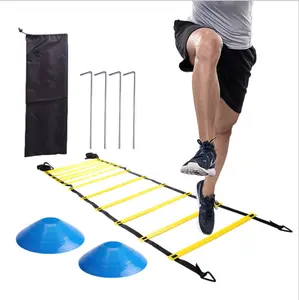 थोक कदम सीढ़ी व्यायाम उपकरण-खेल कदम गति चपलता प्रशिक्षण सेट खेल समायोज्य फुटबॉल व्यायाम गति सीढ़ी चपलता
