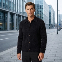 Abel – Cardigan en tricot pour homme, coupe ample, boutonné, collection automne-hiver, pull à manches longues, qualité supérieure, ODM & OEM