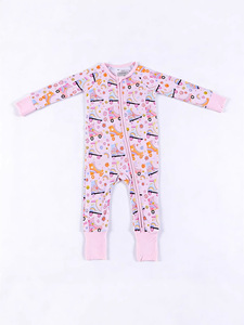Pyjama Bébé en Bambou : Combinaison Pliante à Manches Longues Imprimée Mignonne pour Nouveau-né - Boîte Mystère - Product Image 1