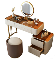 Ensembles de meubles-lavabos modernes haut de gamme en bois massif avec miroir éclairé, fonctionnalités réglables, couleurs et dimensions personnalisables pour chambre et salon