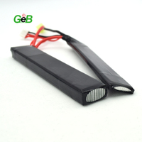 Batterie rechargeable GEB de haute qualité pour les modèles d'airsoft, connecteur RC Deans, LiPo 11,1 V 1200 mAh 30C 6020120 Twins 2S
