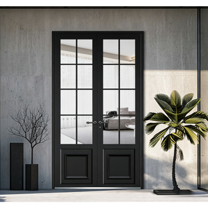 Puerta de Entrada Moderna de Lujo con Marco de Aleación de Aluminio, Aislamiento Térmico, Garantía de 5 Años, Apertura Simple <span class=keywords><strong>para</strong></span> Hotel u Hospital - Product Image 5