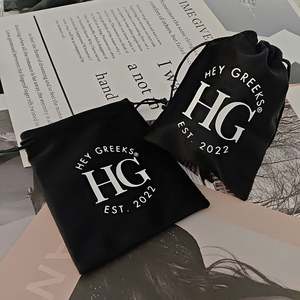 Custom Logo Luxury <b>Velvet</b> Drawstring Pouch Jewelry Dustproof <b>Bag</b> with Portable Design for Jewelry Packaging and Gift - Product Image 5