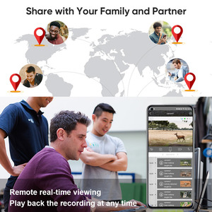 กล้องบันทึกภาพสัตว์ป่าพลังงานแสงอาทิตย์7800MAH 4G มองเห็นในเวลากลางคืน4MP แจ้งเตือนการเคลื่อนไหว PIR - Product Image 2