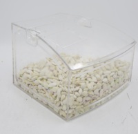 Distributeur de céréales en plastique PC transparent 8L, écologique, avec cuillère, récipient de stockage pour collations, boîte organisatrice pour aliments secs, cuisine, garde-manger