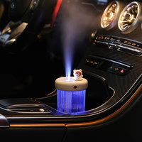 Portable USB Mini Air LED Humidificateur Lumière Colorée Date Ultrasonique Logo Personnalisé Diffuseur pour Voitures Hôtels Ménages 1 An