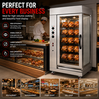 Four à rôtir électrique commercial pour poulet, en acier inoxydable, rôtissoire automatique pour poulet pour restaurant