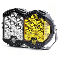 Luces de Trabajo LED JHS de 3 Lados, Luces Auxiliares Antiniebla para Auto, Pods de Luz Redondos de 4x4 de 5/7/9 Pulgadas para Camioneta, Jeep, SUV, Todoterreno