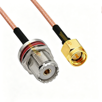 Câble coaxial RF RG316 à faible perte, connecteur SMA mâle vers UHF SO239 femelle, pour antenne de radioamateur BAOFENG UV-5R