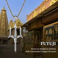 FUTUJI Acier Inoxydable trident Cadeaux Hindous Conception Avancée Sens Processus De Coupe Conception Temple Hindou pour La Maison