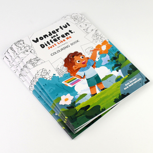Libro de Colorear Personalizado con Animales del Mundo, Encuadernado con Grapa, Papel Grueso, Educativo para Niños de 3 a 8 Años, Venta al Por Mayor OEM - Product Image 2
