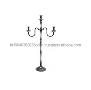Bougeoir de table en métal de haute qualité de luxe pour la maison et l'hôtel bougeoir décoratif en métal décoration de la maison conception unique - Product Image 1