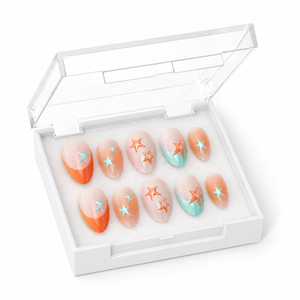 Ongles à presser pour l'été et la plage, en <span class=keywords><strong>gel</strong></span> souple brillant forme amande, pour femme, Kuku Palsu, ongles artificiels en <span class=keywords><strong>gel</strong></span> souple - Product Image 2
