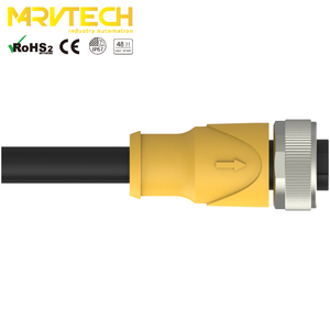 Marvtech Female 3/4/5/6 Pole 7/8 Overmoulded <b>Power</b> <b>Cable</b> Connector for Factory Automation Actuator Boxes - Product Image 4