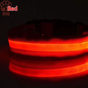 Hoge Kwaliteit Milieuvriendelijke Groothandel Hot <span class=keywords><strong>Sale</strong></span> Luxe Oplaadbare Led Lichtgevende Pet Kraag Reflecterende Nylon Hond Traction Touw - Product Image 2